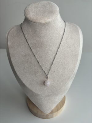 KÄRA kaelakee - Rose Quartz (hõbe)